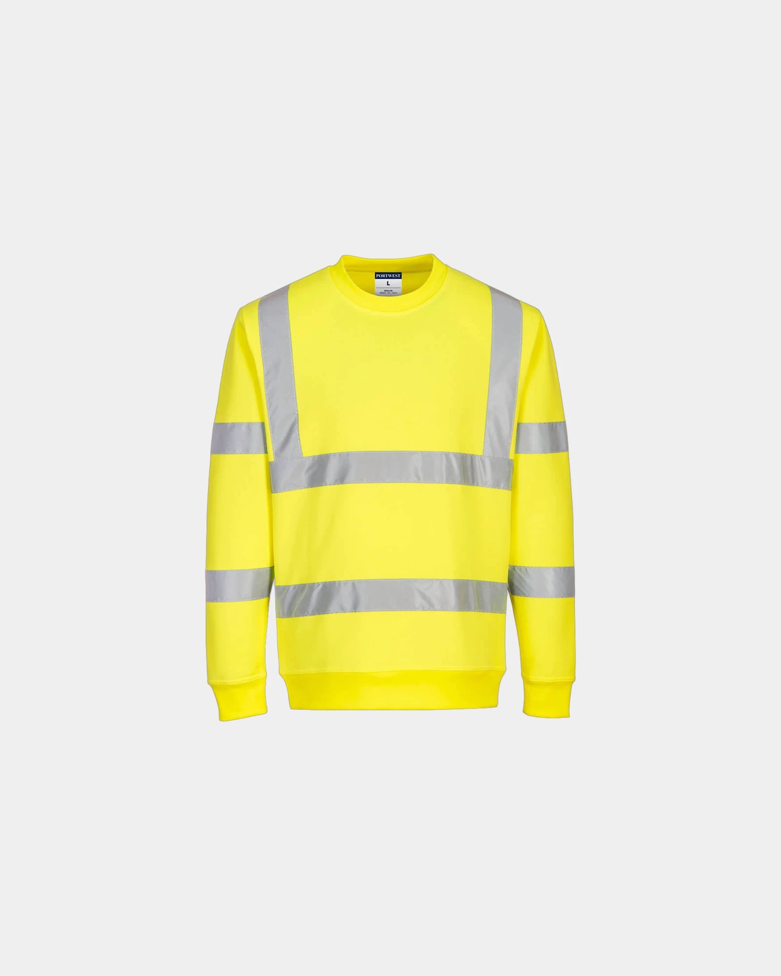 Sweater hoge zichtbaarheid polyester om te personaliseren - Geel